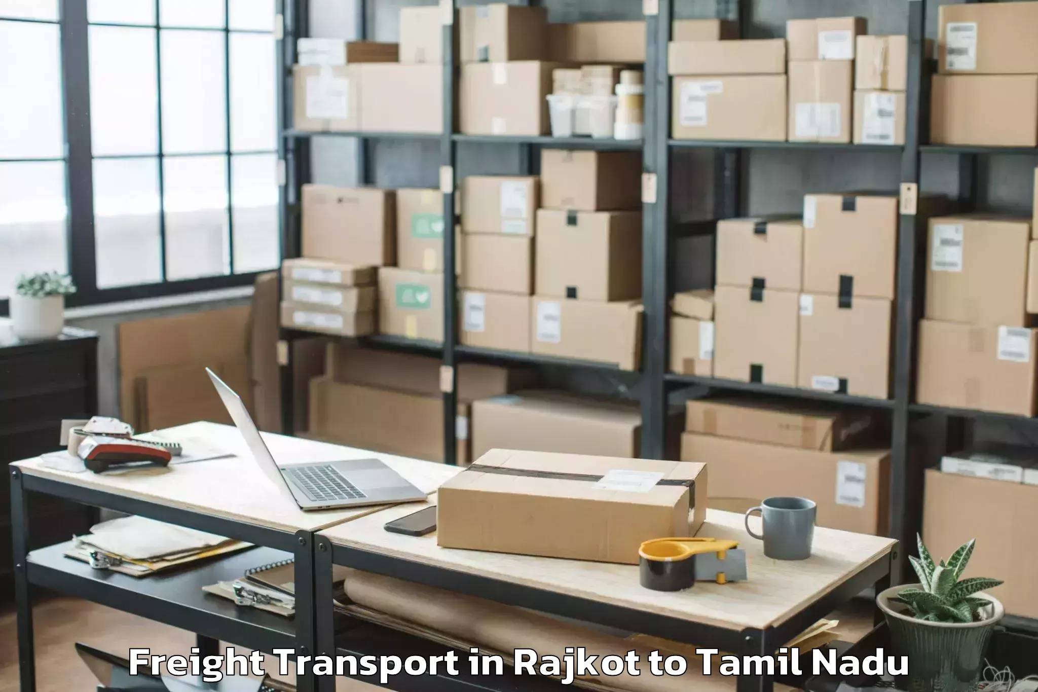 Hassle-Free Rajkot to Panthalur Freight Transport